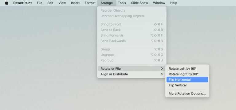 Cómo voltear y reflejar imágenes en PowerPoint (en 4 pasos rápidos)