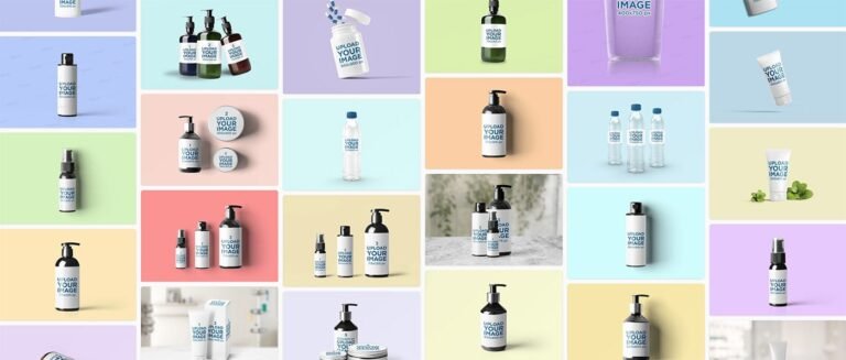 Más de 30 plantillas de maquetas de botellas (gratis y profesionales)