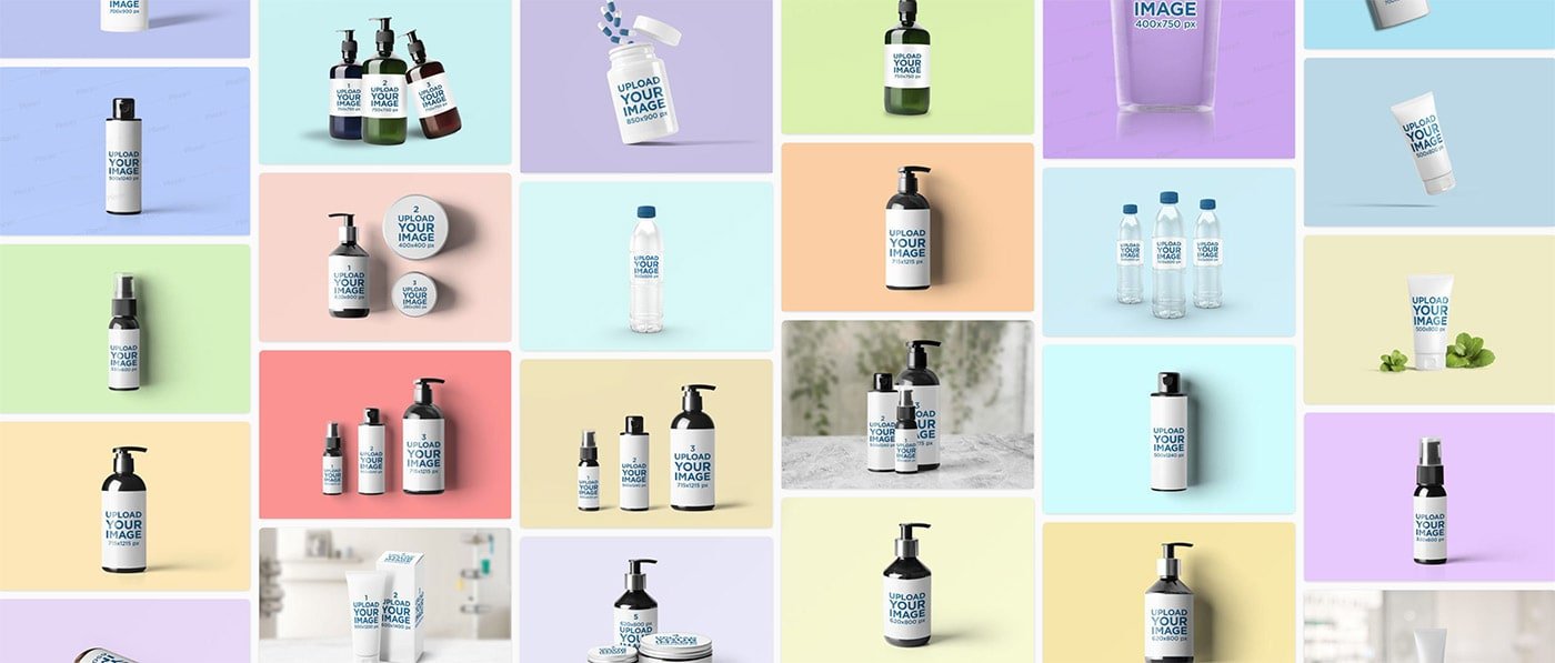 Más de 30 plantillas de maquetas de botellas (gratis y profesionales)