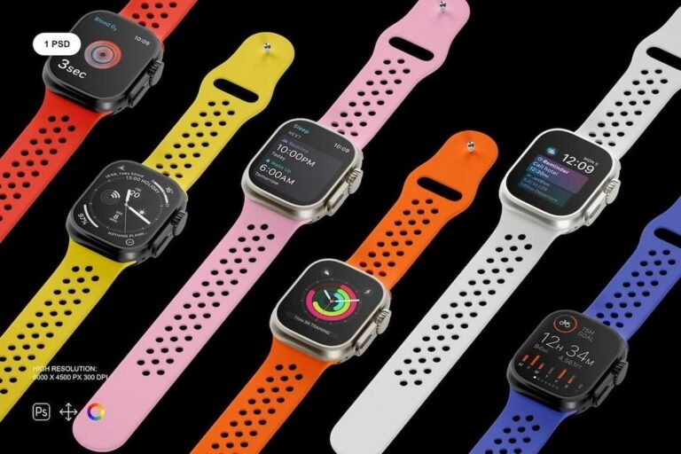 Maqueta creativa de Apple Watch