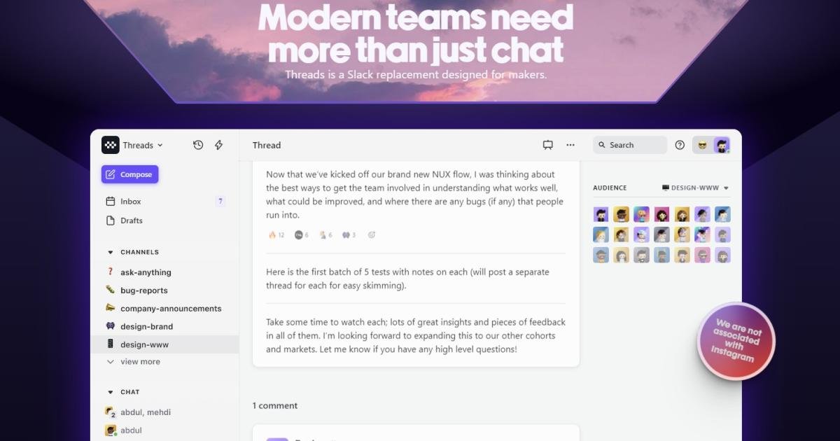 Threads de Meta envió otra aplicación llamada Threads a la cima de las listas de la App Store |  Engadget