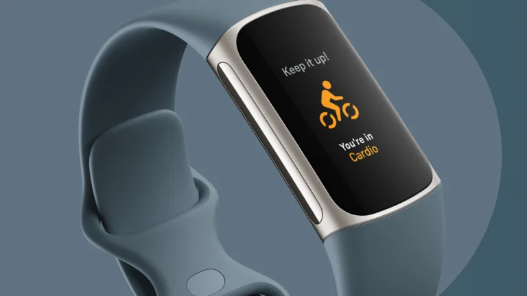 Ilustración de la pulsera de actividad Fitbit Charge 5.