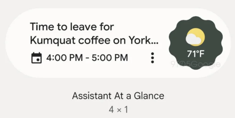 Widget de Google de un vistazo Consigue el material que reparas
